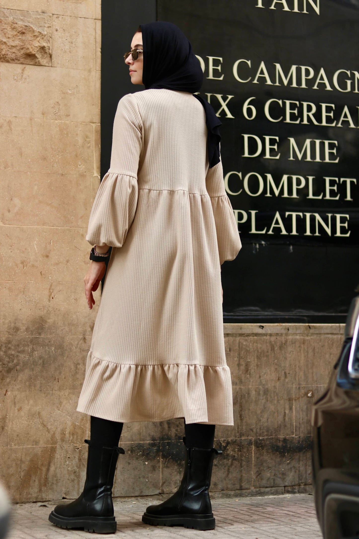 Beige Lilly Dress