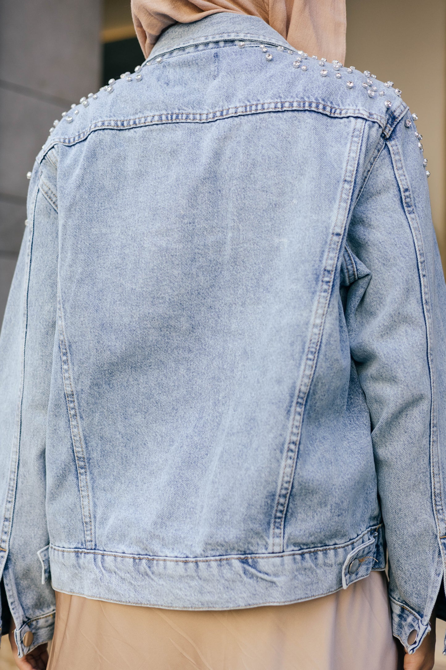 Rhinestone Denim Jacket