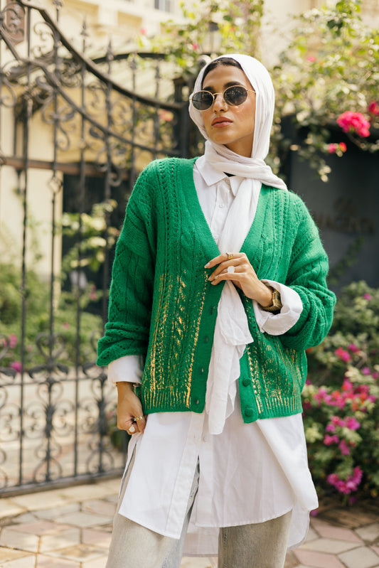 Green Knit Jacket