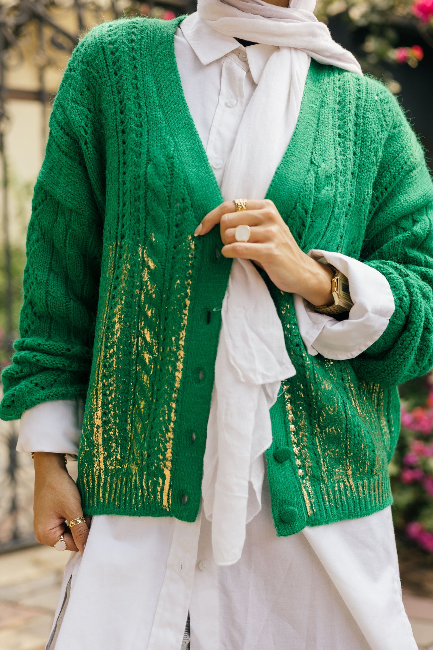 Green Knit Jacket