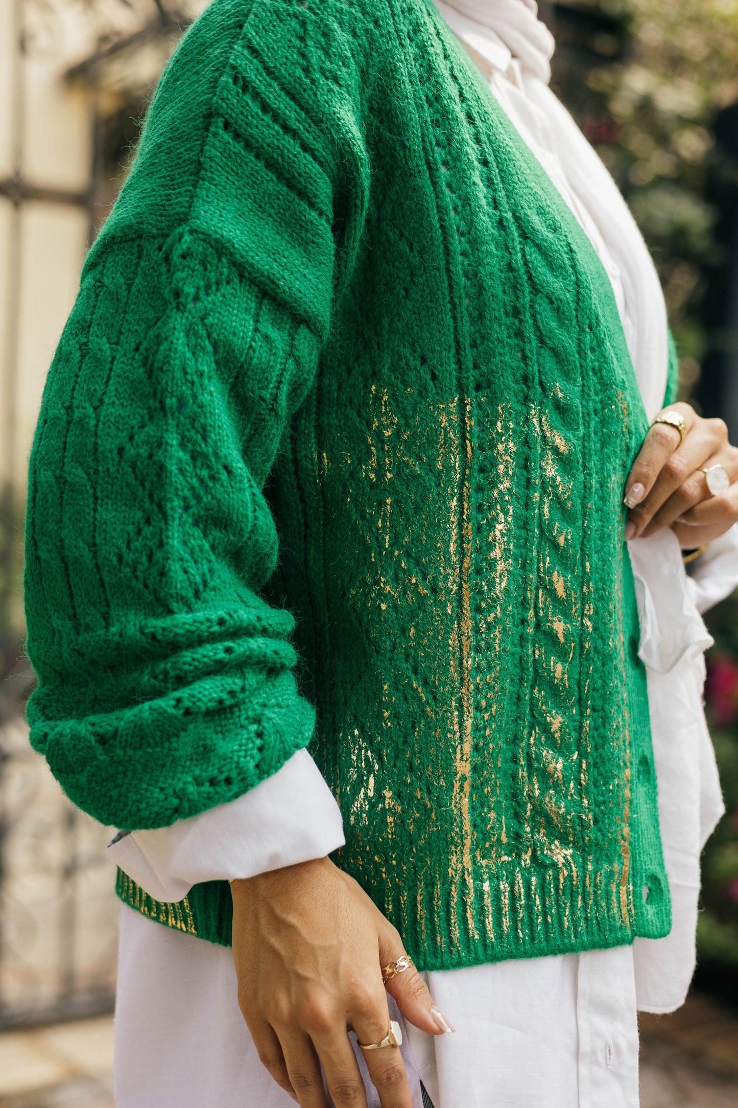 Green Knit Jacket