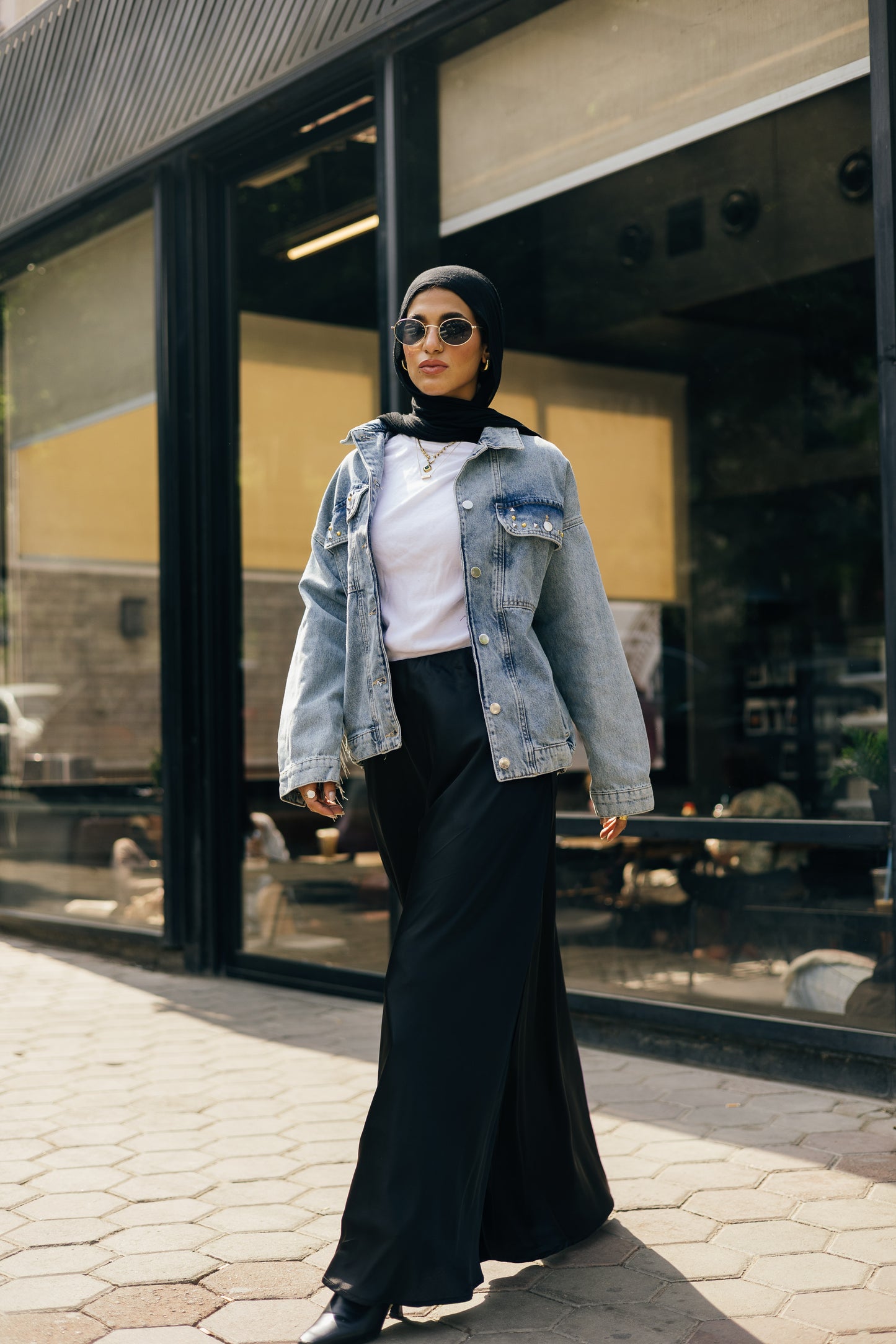 Boho Embroidered Denim Jacket