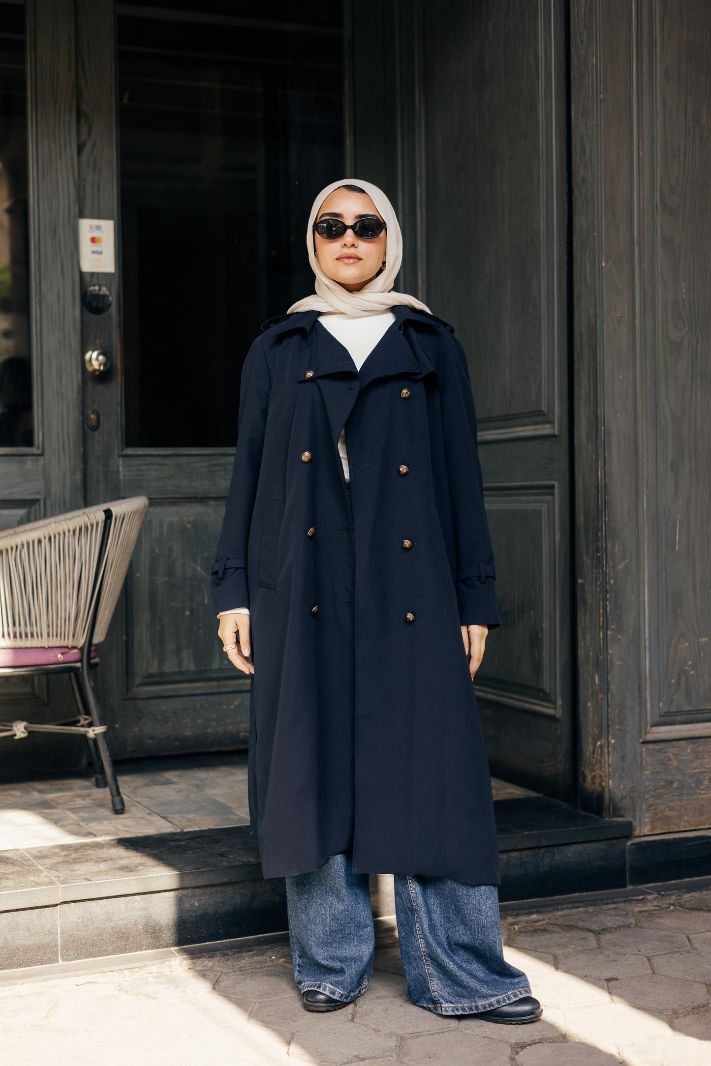 Classic Navy Trench Coat