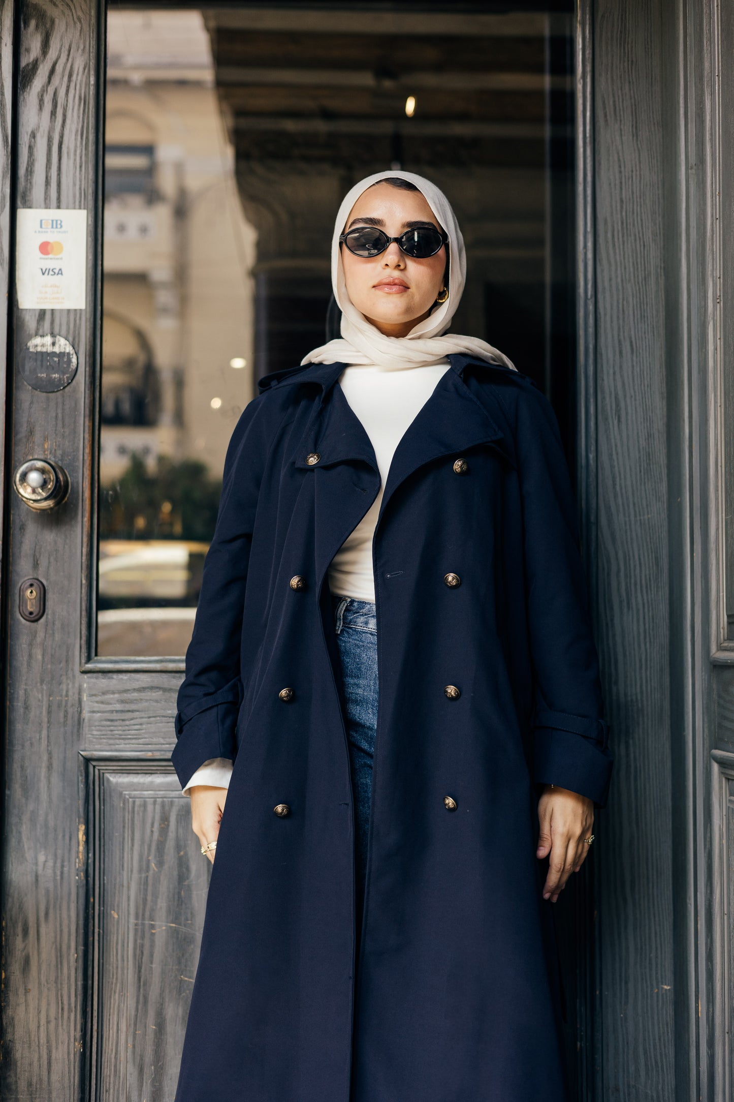 Classic Navy Trench Coat