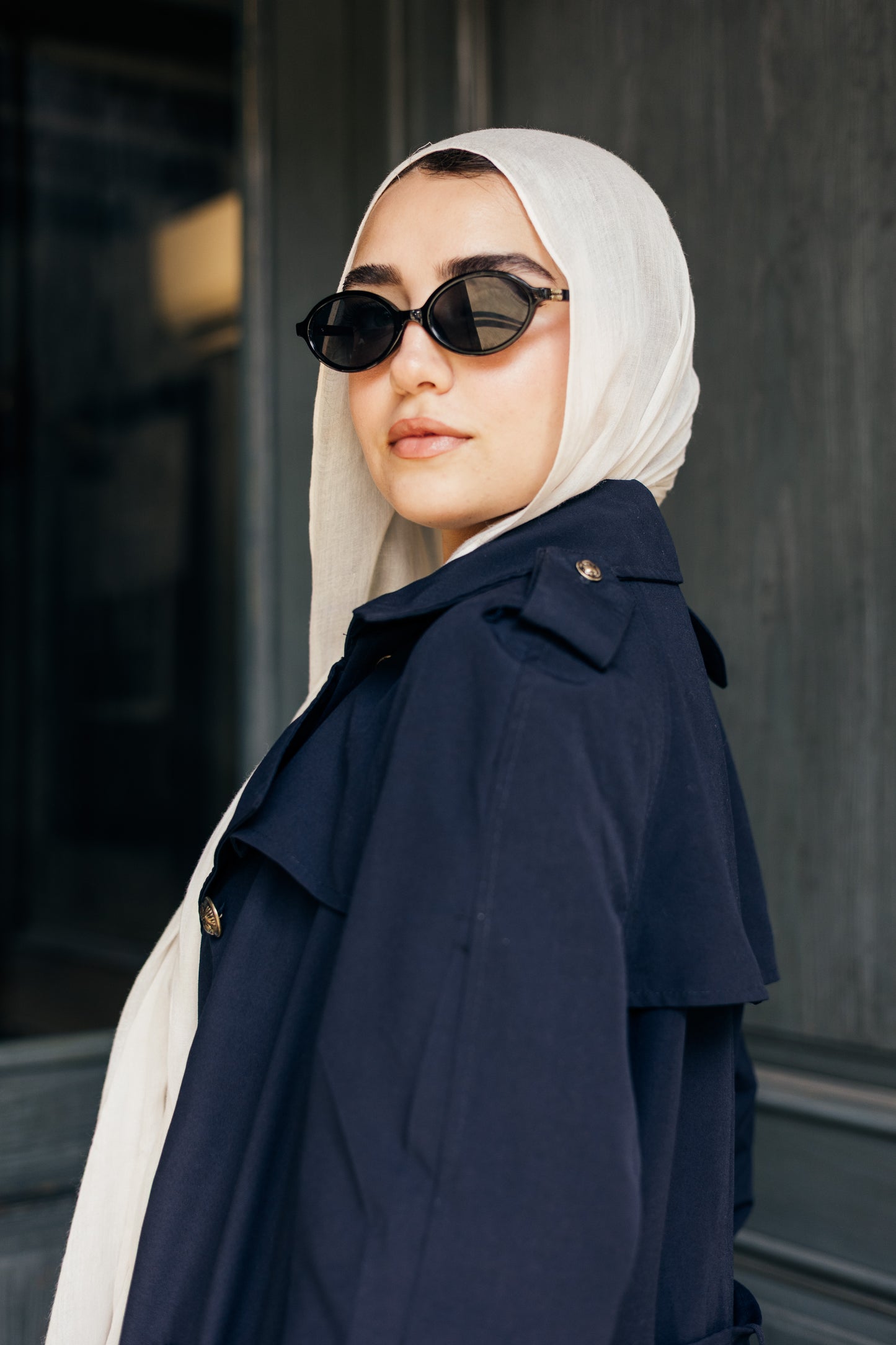 Classic Navy Trench Coat