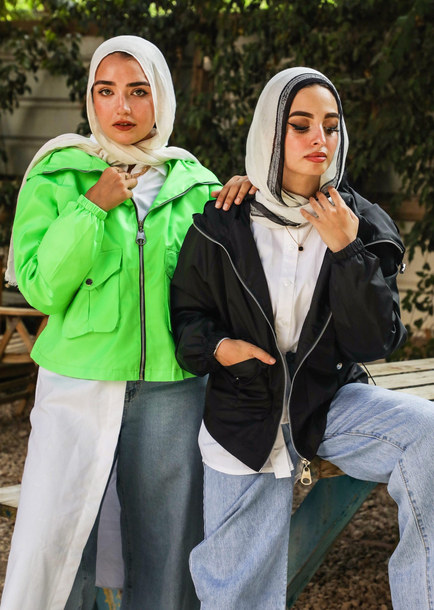 Neon waterproof jacket