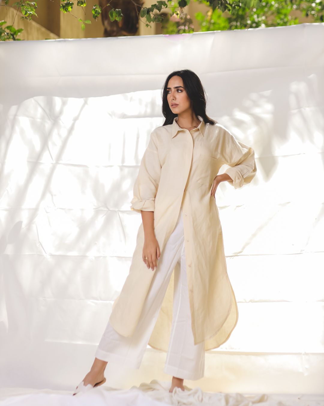 Coy-yellow-linen-shirt