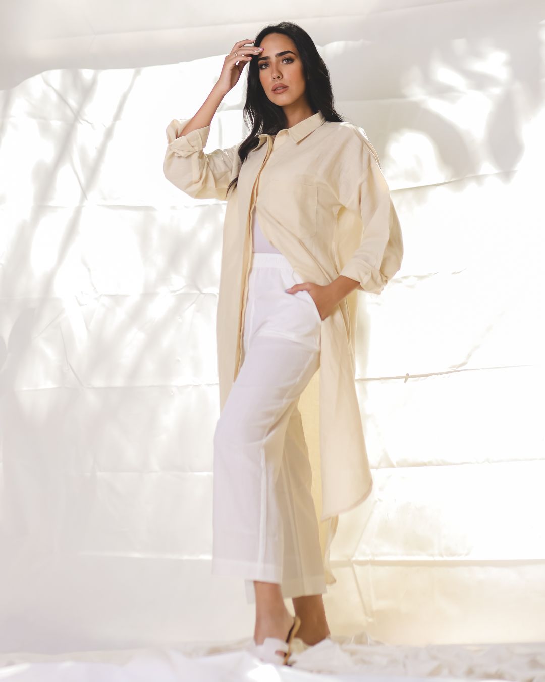 White Linen Pants