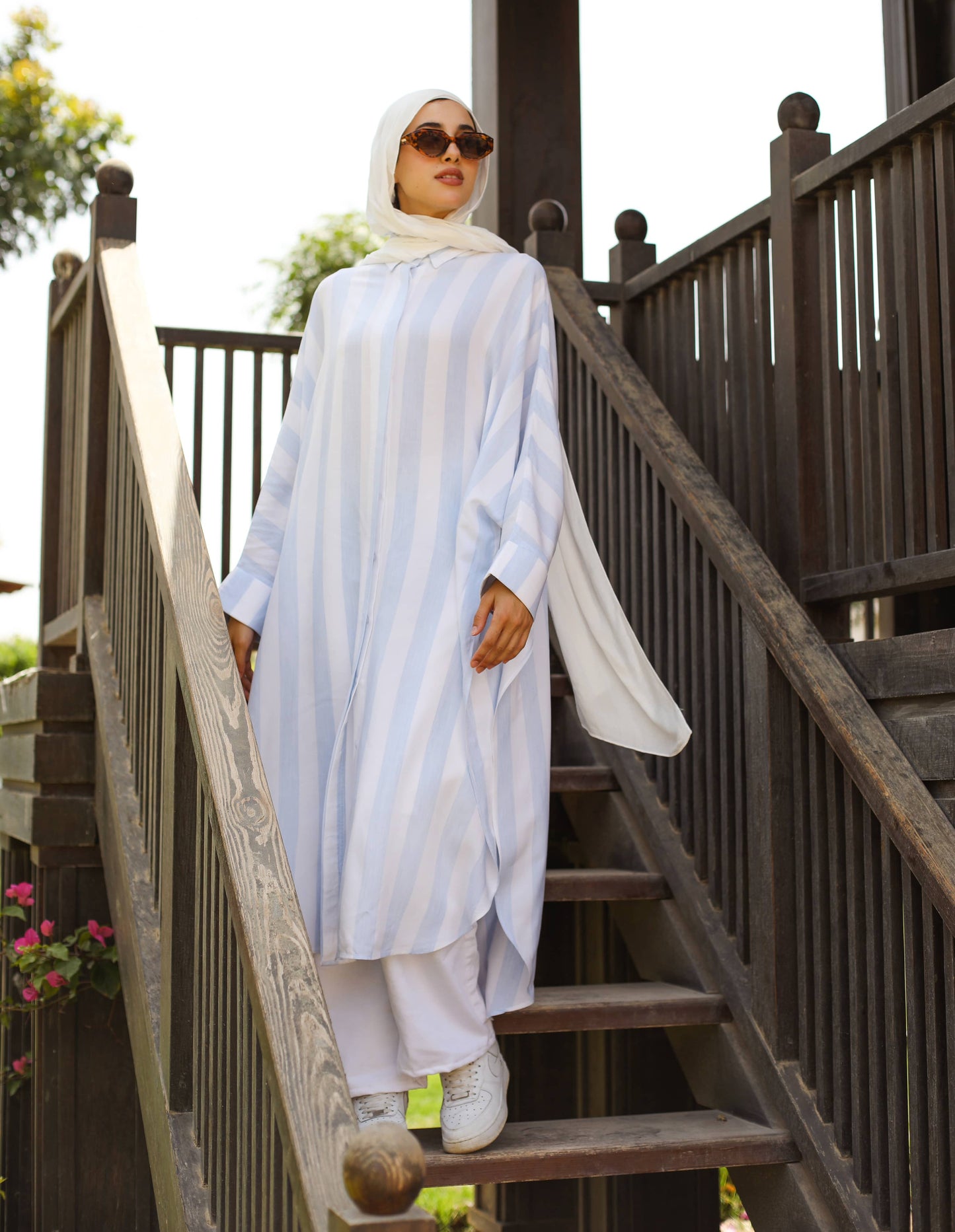 Gaia oversize shirt baby-blue