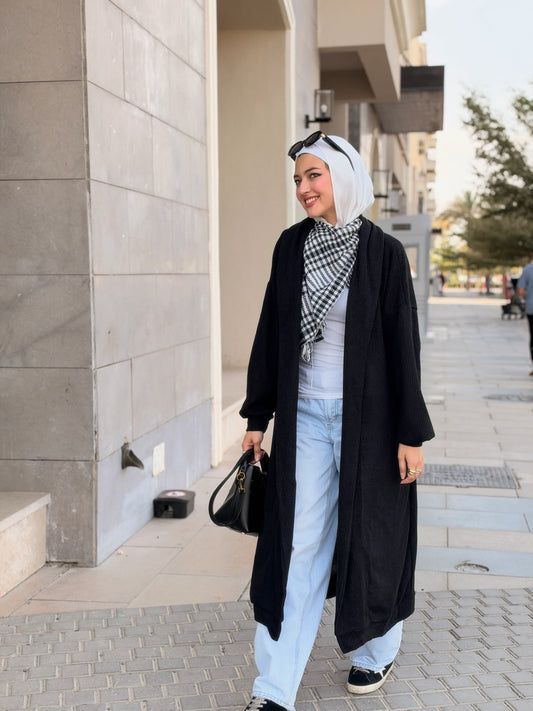 Alma knit cardigan ( black )