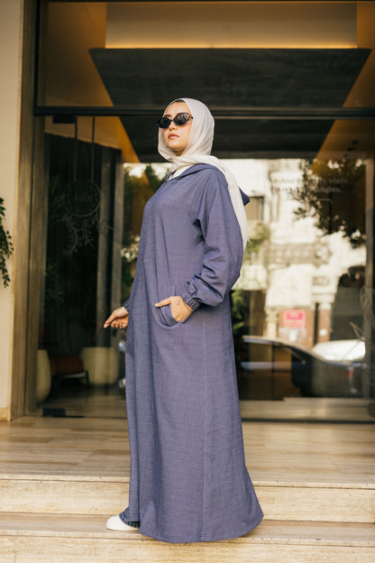 Hoodie dress  ( in jeans color )