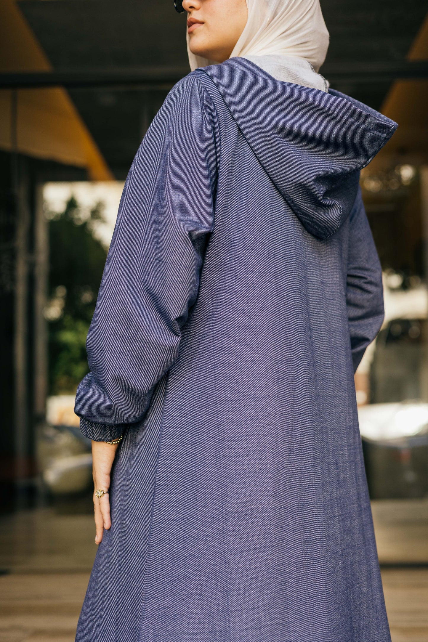 Hoodie dress  ( in jeans color )