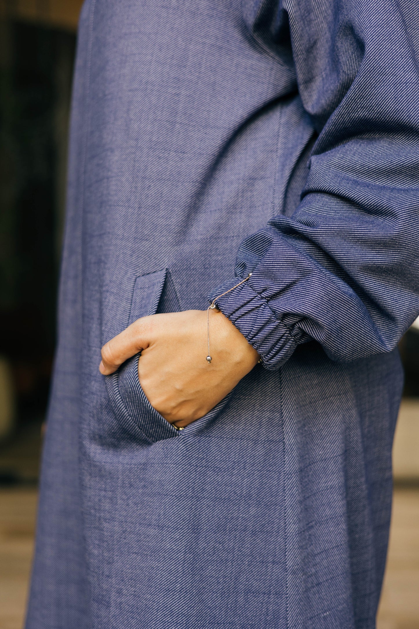 Hoodie dress  ( in jeans color )