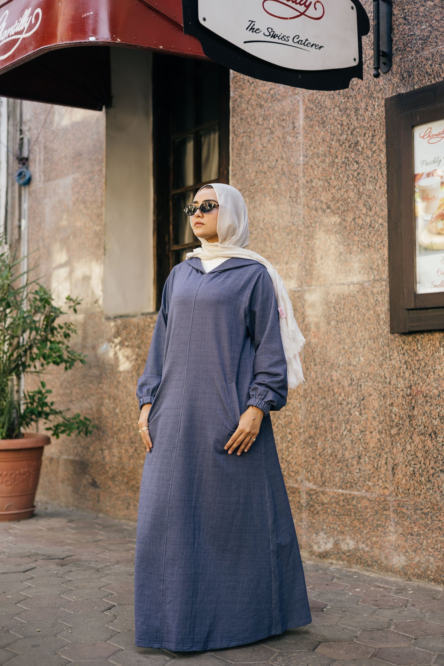 Hoodie dress  ( in jeans color )