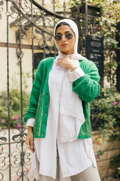 Green Knit Jacket