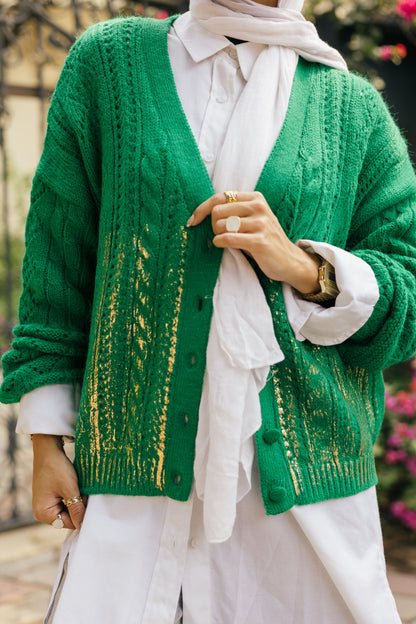 Green Knit Jacket