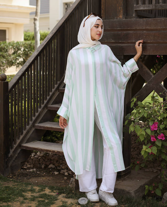 Gaia oversize shirt pastel green