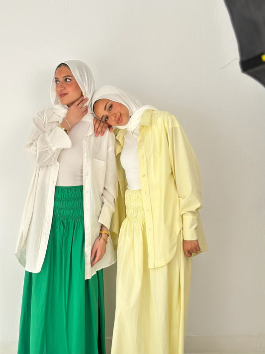 Bloom Waist Skirt ( Green )
