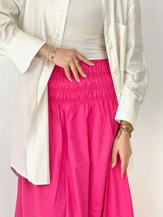 Bloom Waist Skirt ( Fushia )