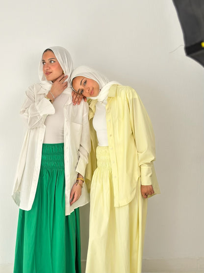 Bloom Waist Skirt ( Green )