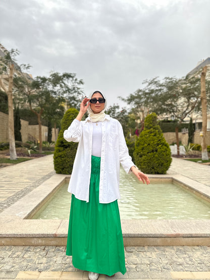 Bloom Waist Skirt ( Green )