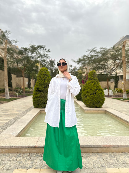 Bloom Waist Skirt ( Green )