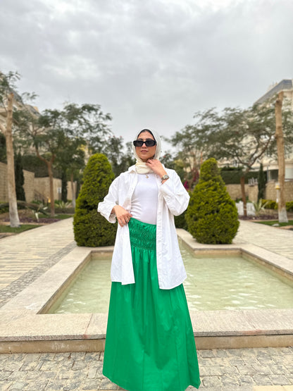 Bloom Waist Skirt ( Green )
