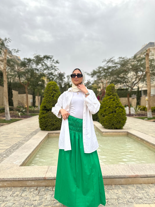 Bloom Waist Skirt ( Green )