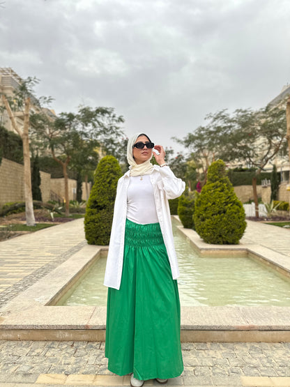 Bloom Waist Skirt ( Green )