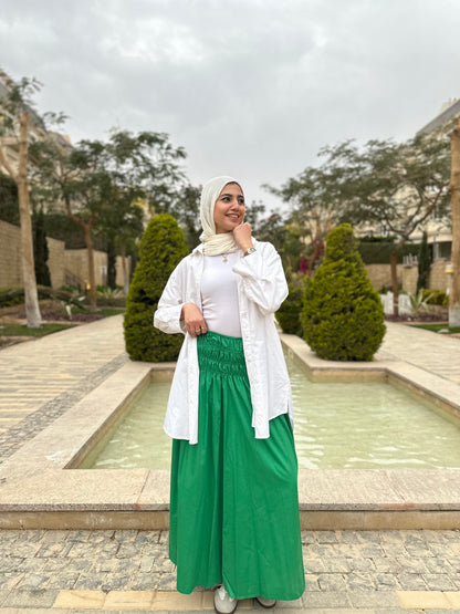 Bloom Waist Skirt ( Green )
