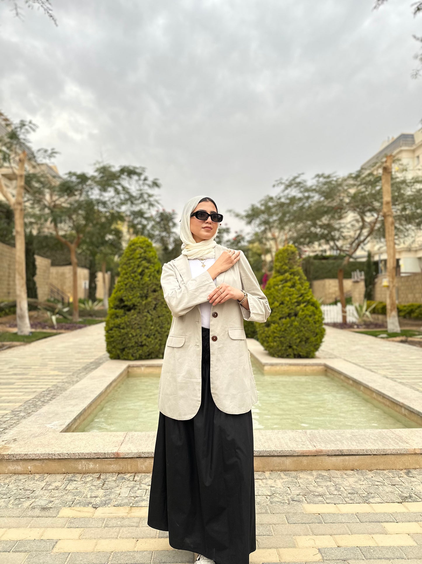 Bloom Waist Skirt ( Black )