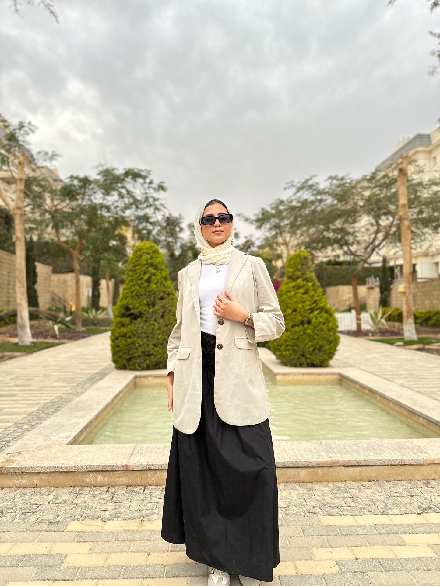 Bloom Waist Skirt ( Black )