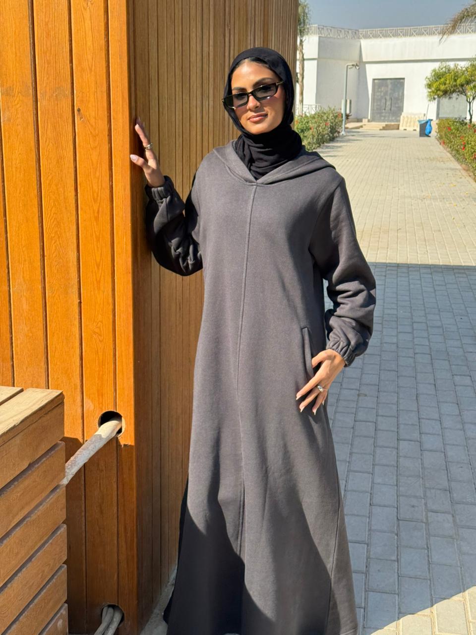 Grey Hoodie dress