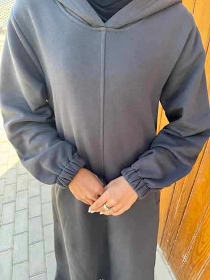 Grey Hoodie dress