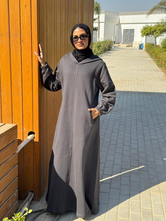 Grey Hoodie dress